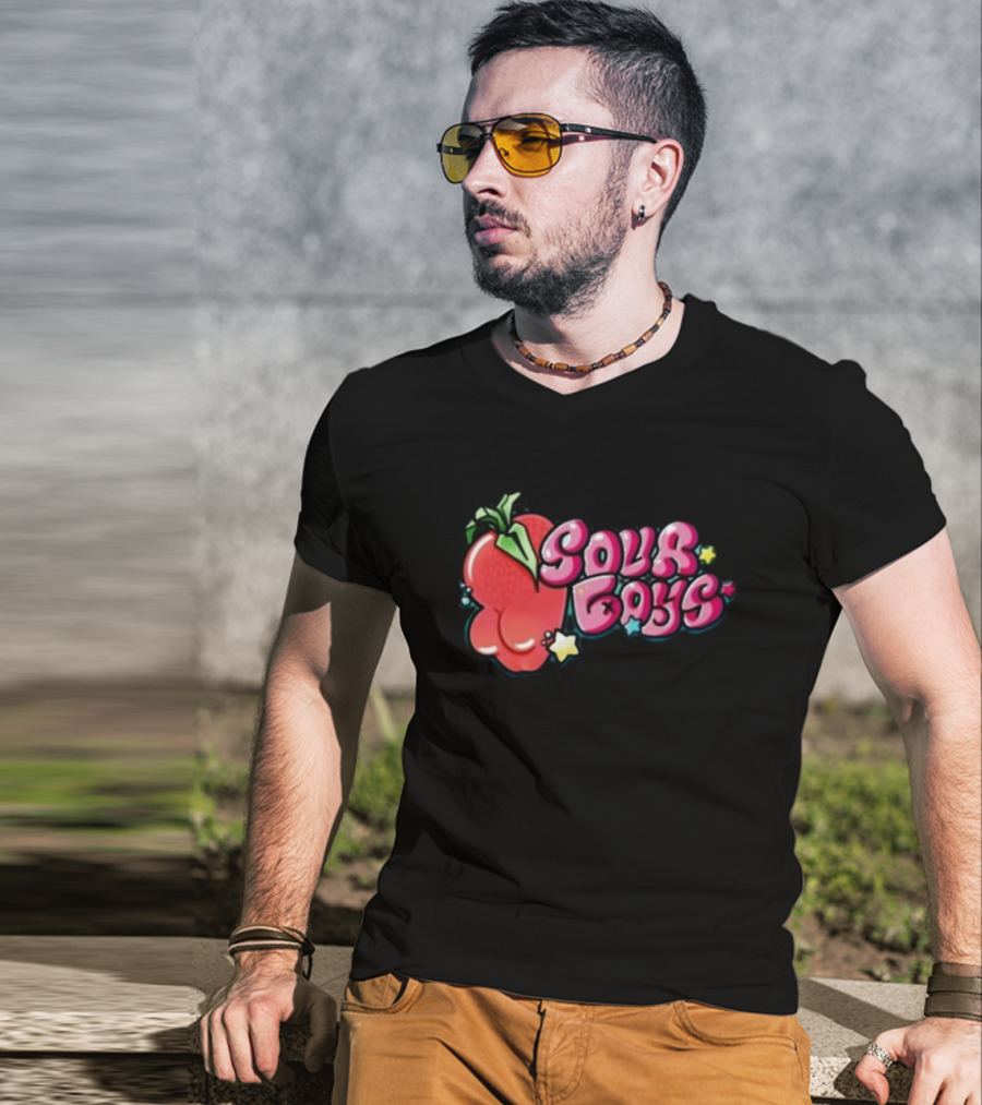 Sourboys Squishy Strawberry Stars T-Shirt