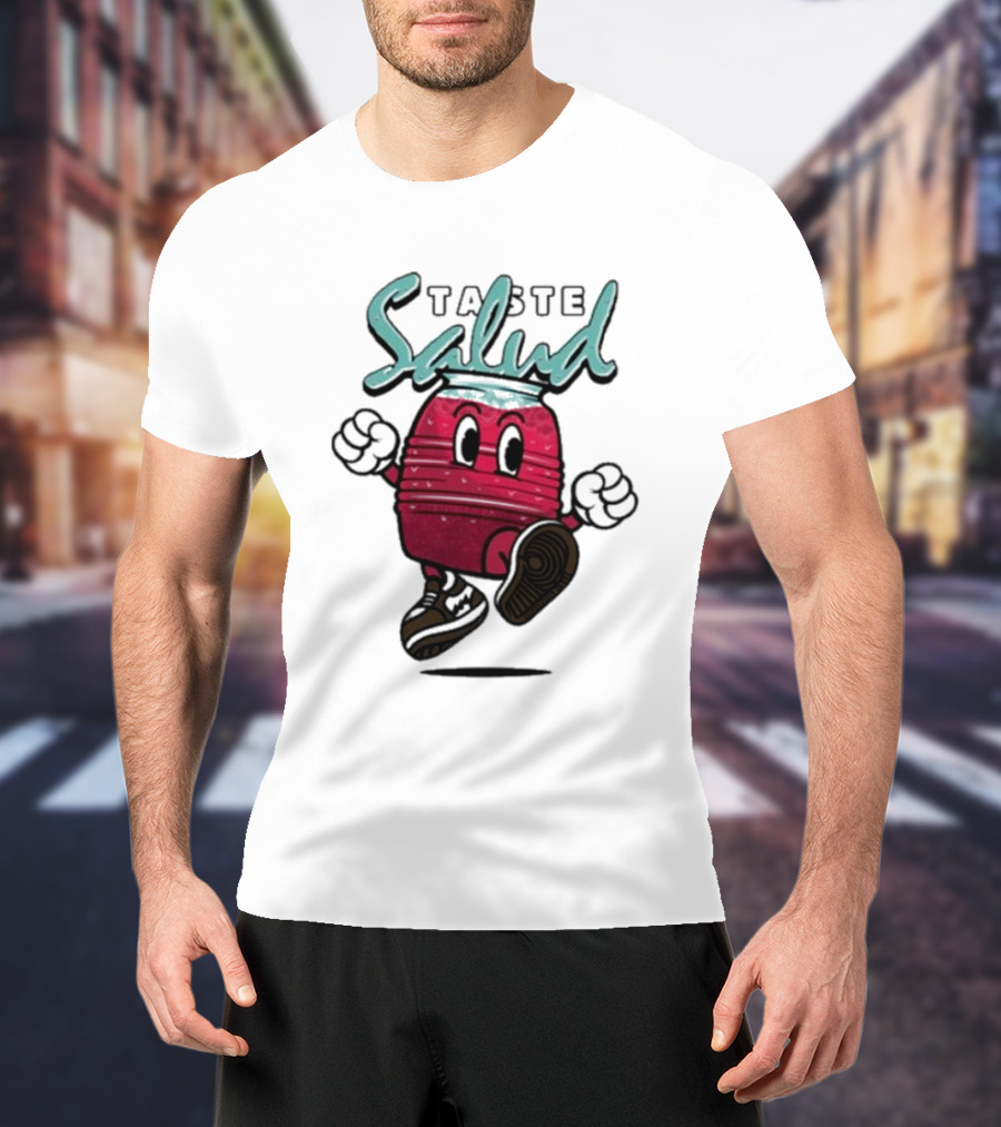 Taste Salud Hydration Immunity Energetic Cartoon Character T-Shirt