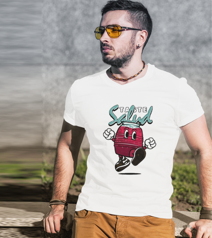 Taste Salud Hydration Immunity Energetic Cartoon Character T-Shirt