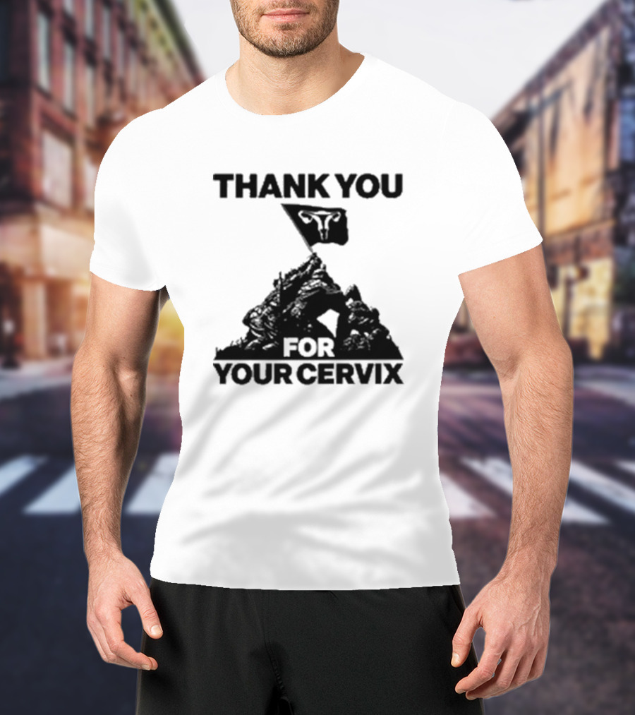 Thank You For Your Cervix Iconic Flag T-Shirt