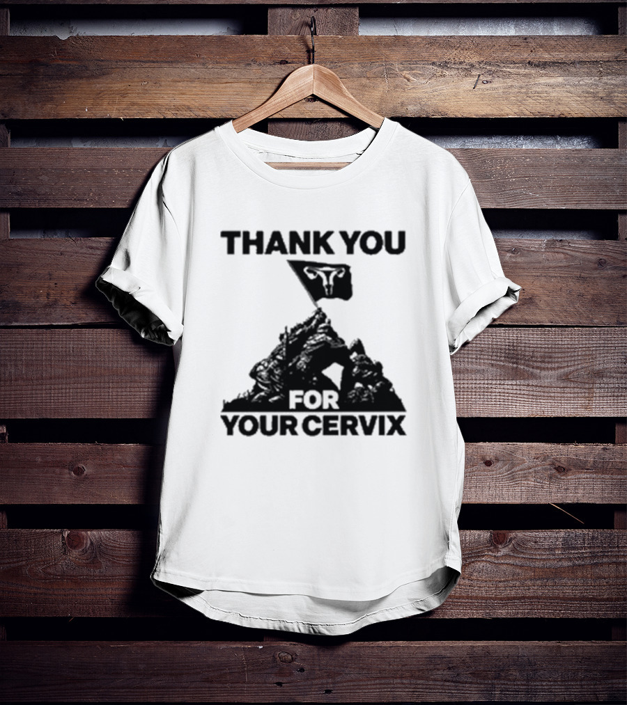 Thank You For Your Cervix Iconic Flag T-Shirt