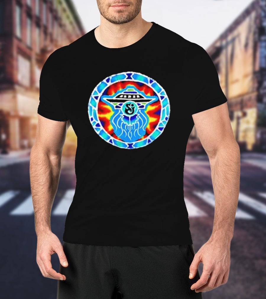 The String Cheese Incident Subterranean Vision UFO Psychedelic Mandala T-Shirt