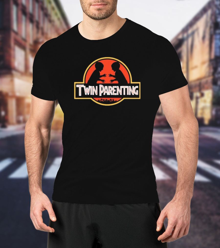 Twin Parenting Children Jurassic T-Shirt