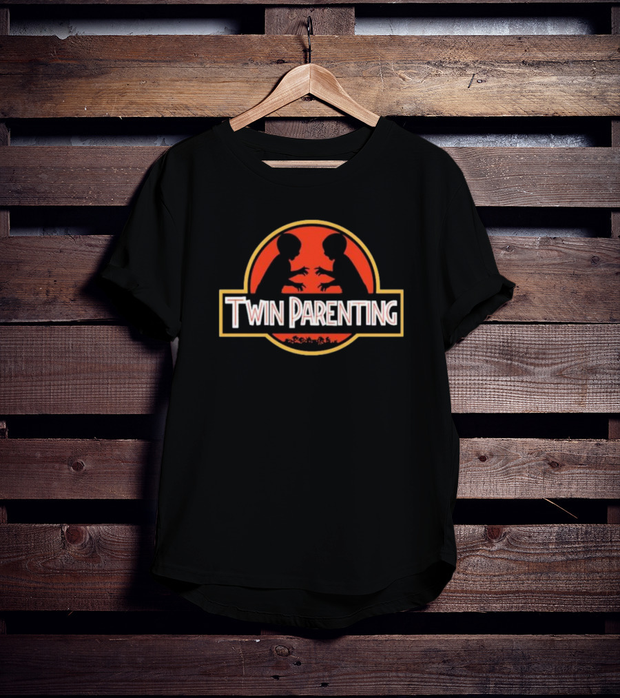 Twin Parenting Children Jurassic T-Shirt