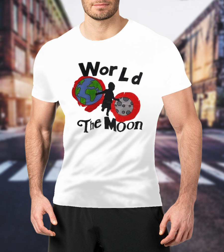 World The Moon Child Earth And Moon T-Shirt