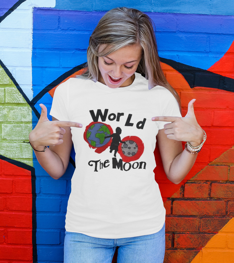 World The Moon Child Earth And Moon T-Shirt