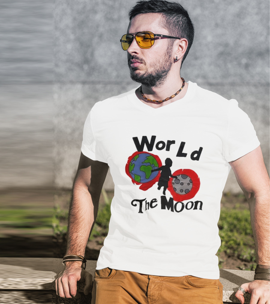 World The Moon Child Earth And Moon T-Shirt