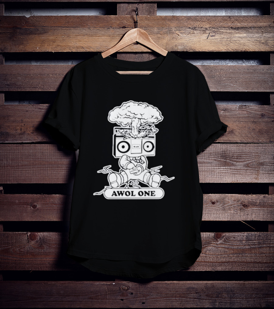 Awol One Exploding Boombox Head T-Shirt