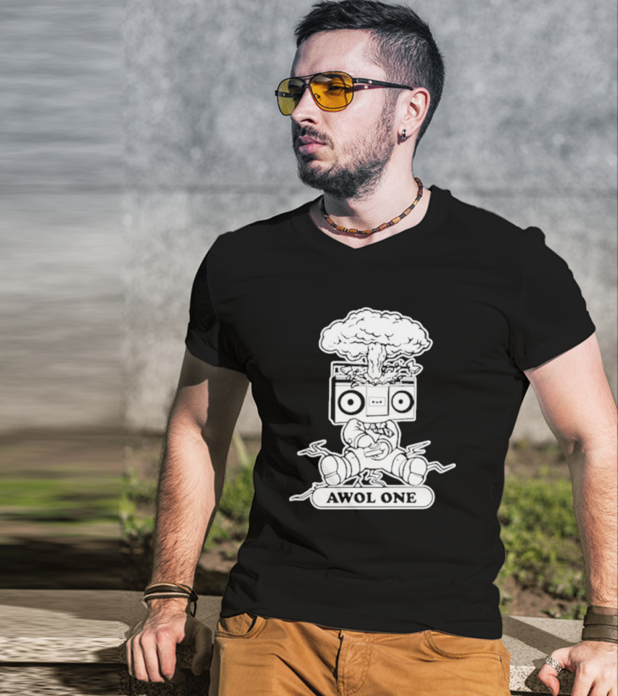 Awol One Exploding Boombox Head T-Shirt