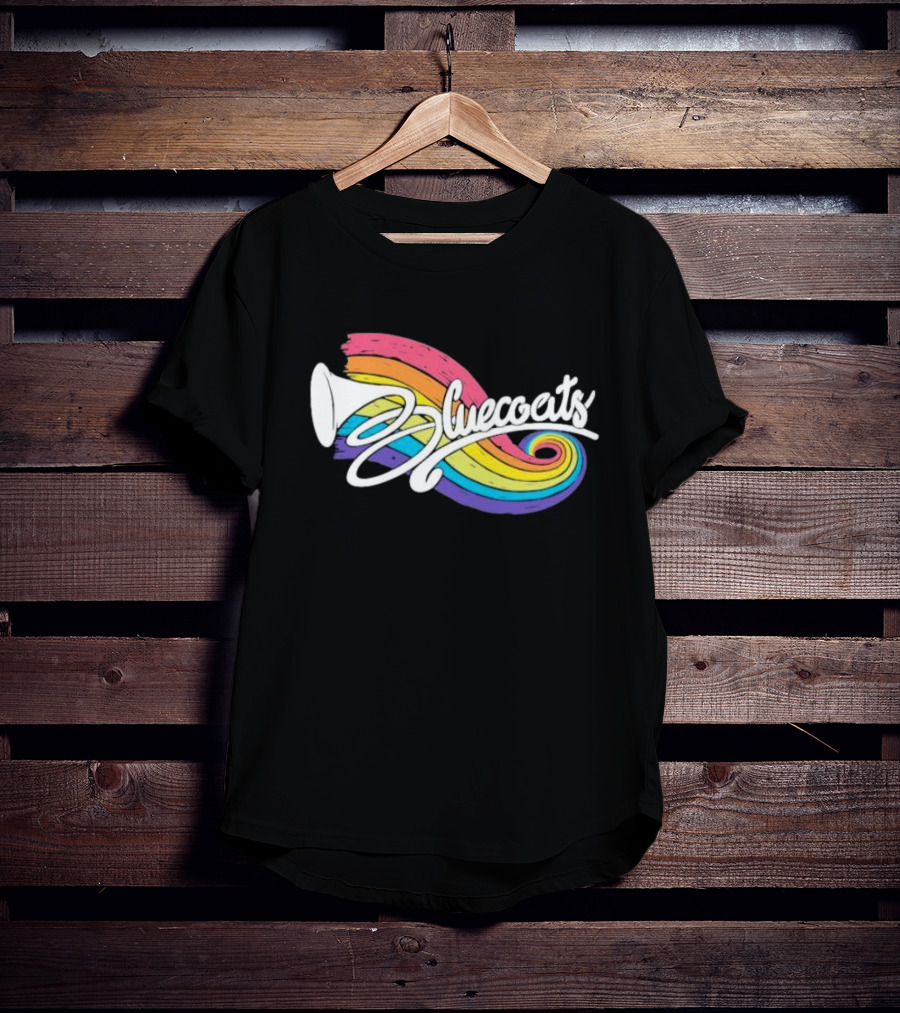 Bluecoats Horn With Rainbow Swirl T-Shirt