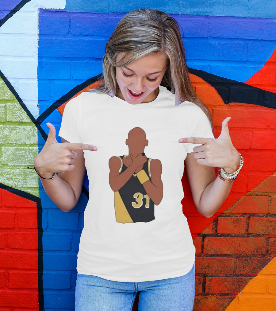 Candace Parker Reggie Miller 31 Gesture Basketball Fan T-Shirt