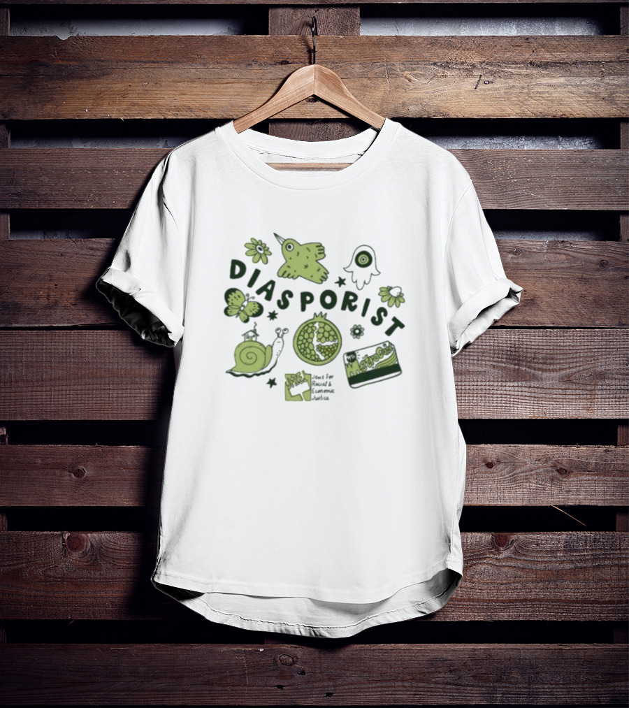 Diasporist Iconic Nature And Text Elements T-Shirt