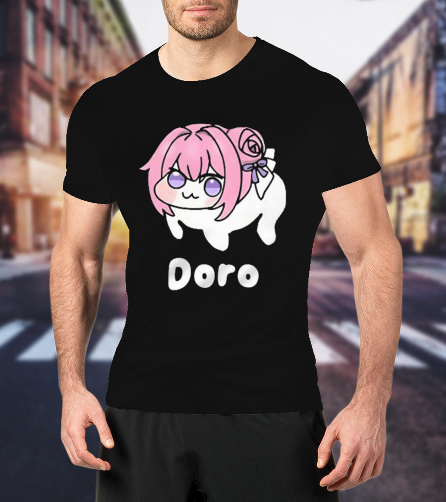 Doro Nikke Anime Pink Hair Character T-Shirt