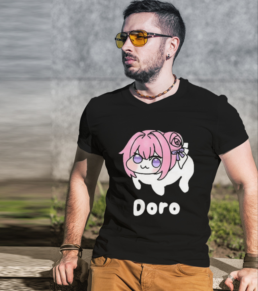 Doro Nikke Anime Pink Hair Character T-Shirt