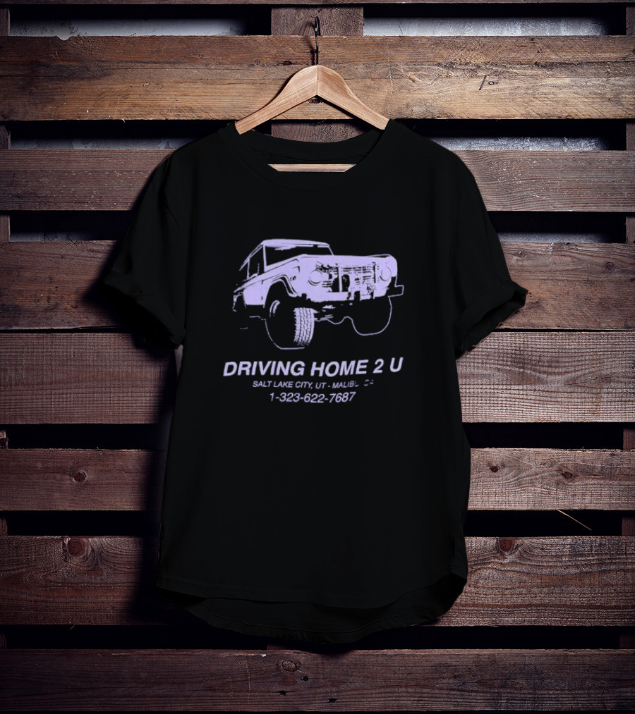 Driving Home 2 U Salt Lake City UT Malibu CA 1 323 622 7687 Classic SUV Adventure T-Shirt