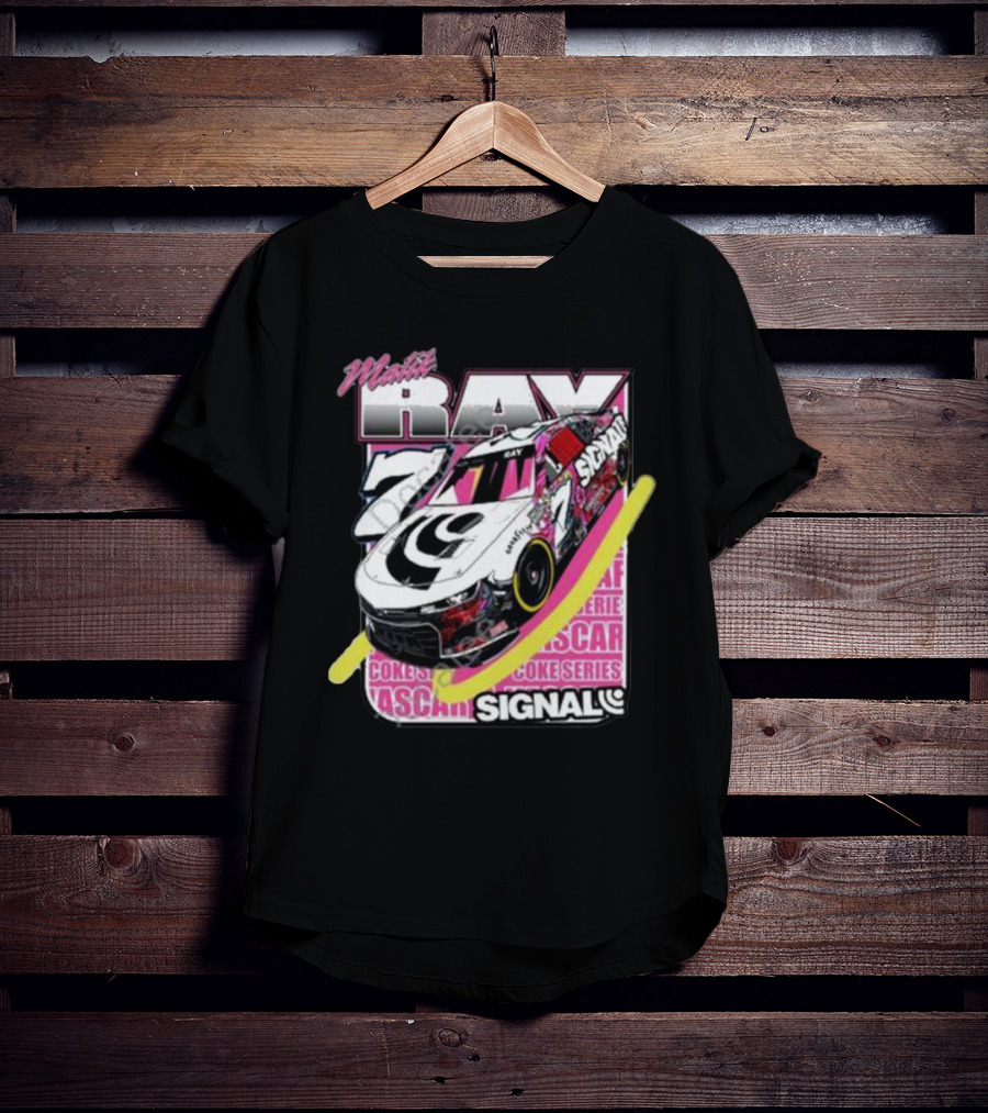 Malik Ray 7 NASCAR Coke Series Signal Racing Car T-Shirt