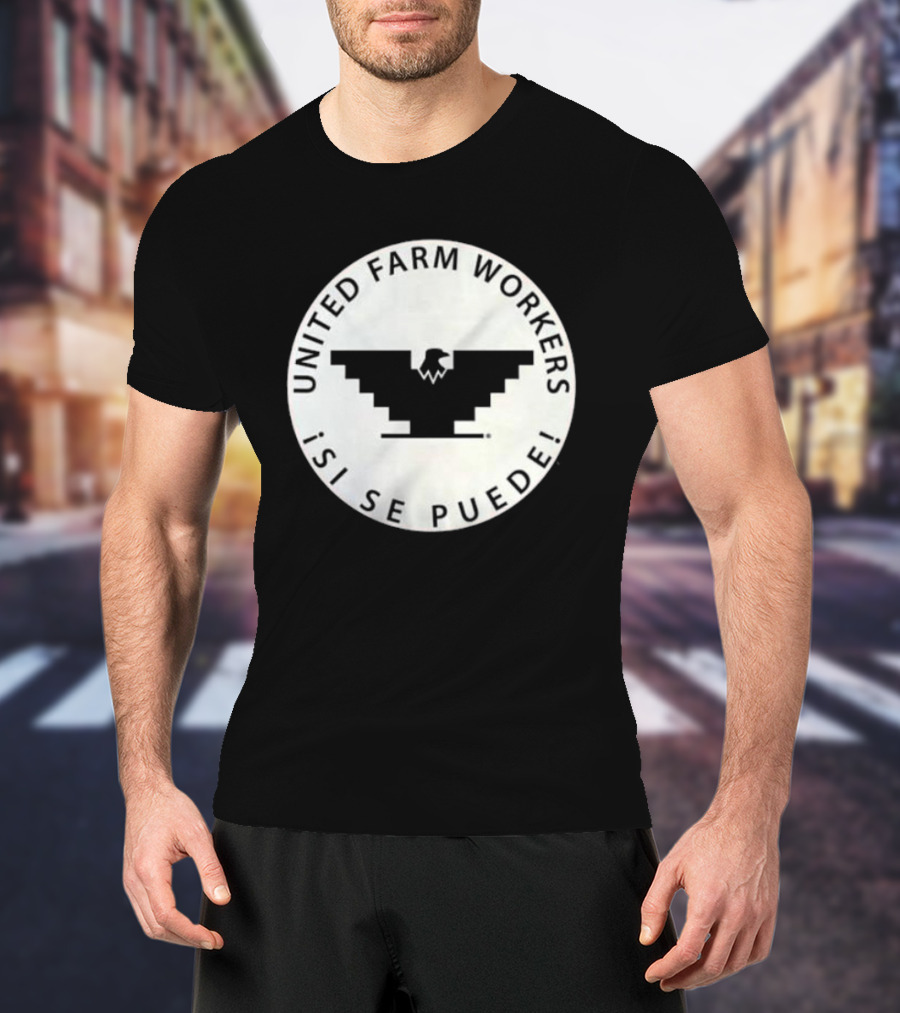 United Farm Workers ¡Sí Se Puede Eagle Emblem T-Shirt