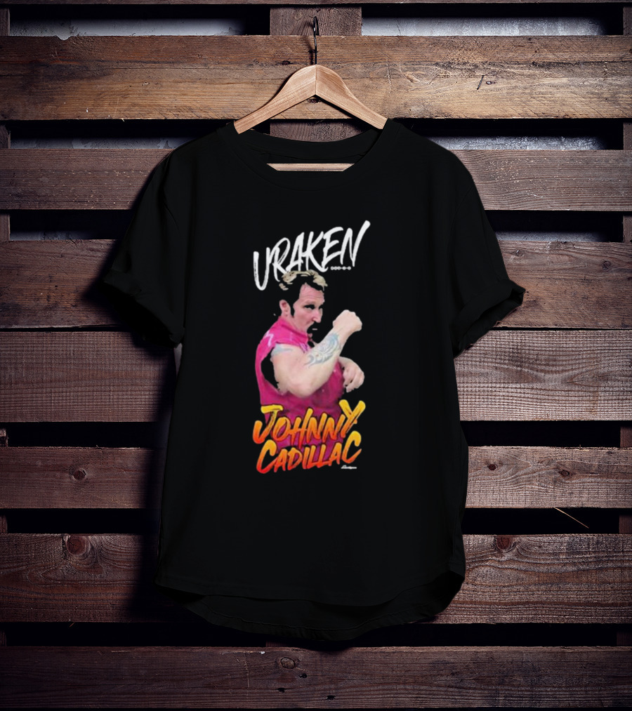 Uraken Johnny Cadillac Martial Arts Enthusiast With Dynamic Pose And Bold Colors T-Shirt