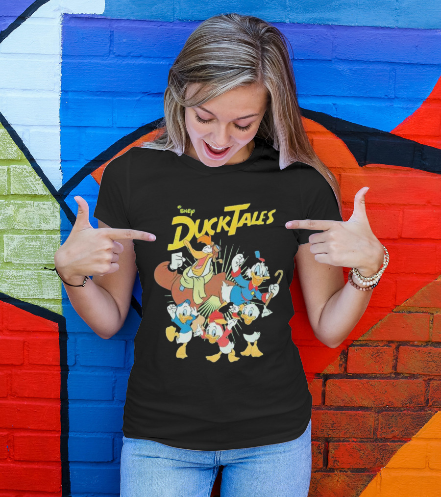 DuckTales Vintage Cast Disney Duck Cartoon Characters T-Shirt
