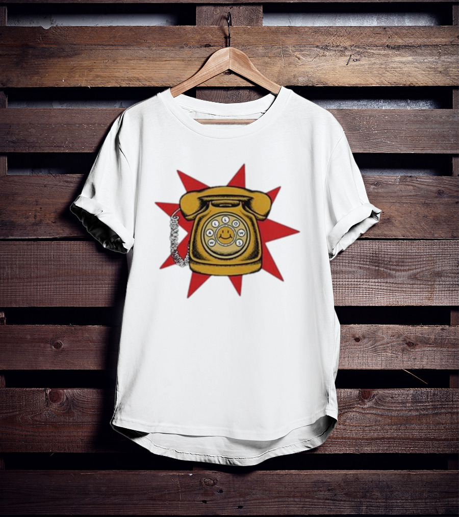 Wallows Music Vintage Phone Smiley Rotary Starburst Raglan T-Shirt