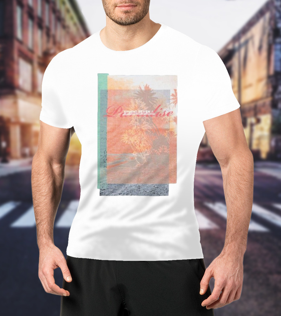 Paradise Studio Seven Tropical Overlay T-Shirt