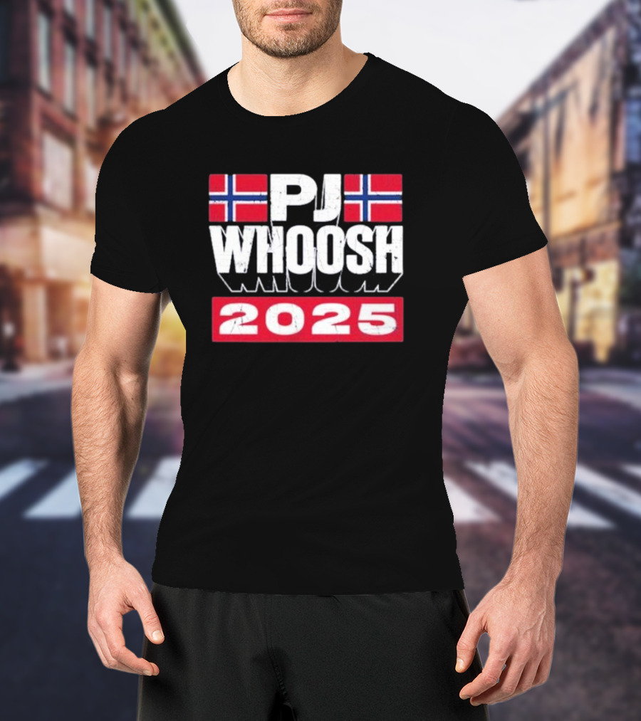 PJ Whoosh Norway Flags 2025 T-Shirt