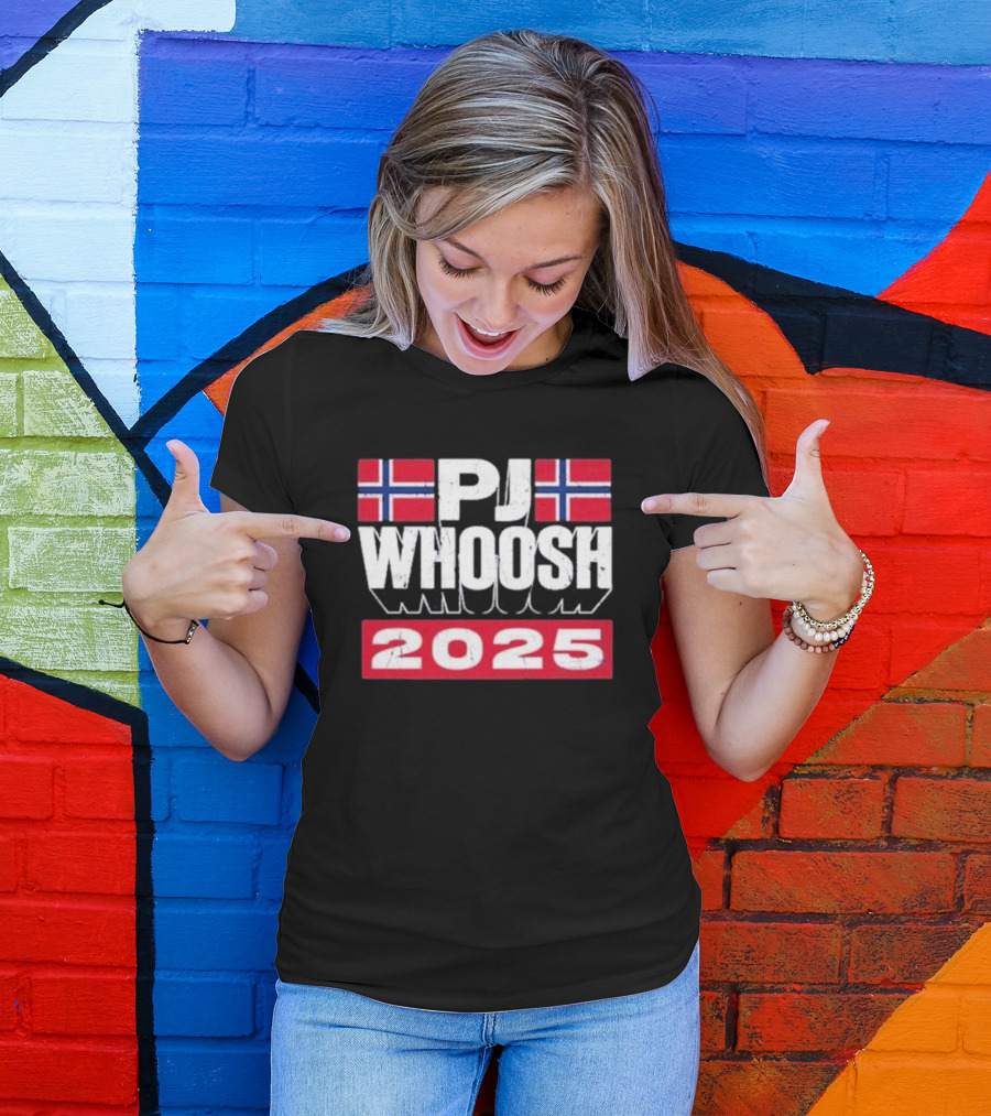 PJ Whoosh Norway Flags 2025 T-Shirt
