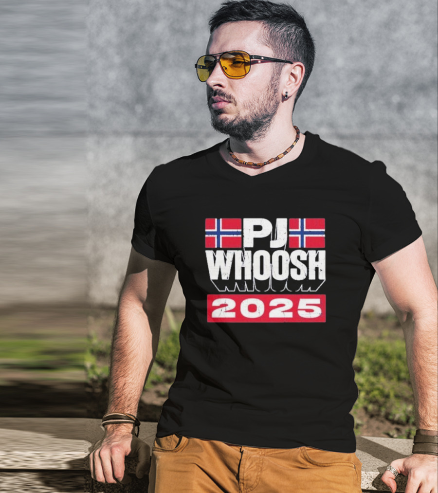 PJ Whoosh Norway Flags 2025 T-Shirt