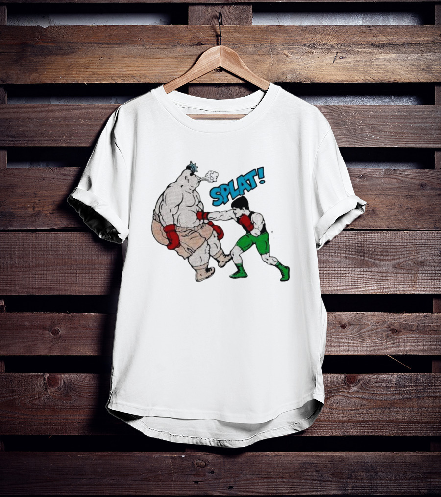 Punch-Out Splat 1989 Nintendo Of America Inc Boxing Match With Little Mac And Opponent T-Shirt
