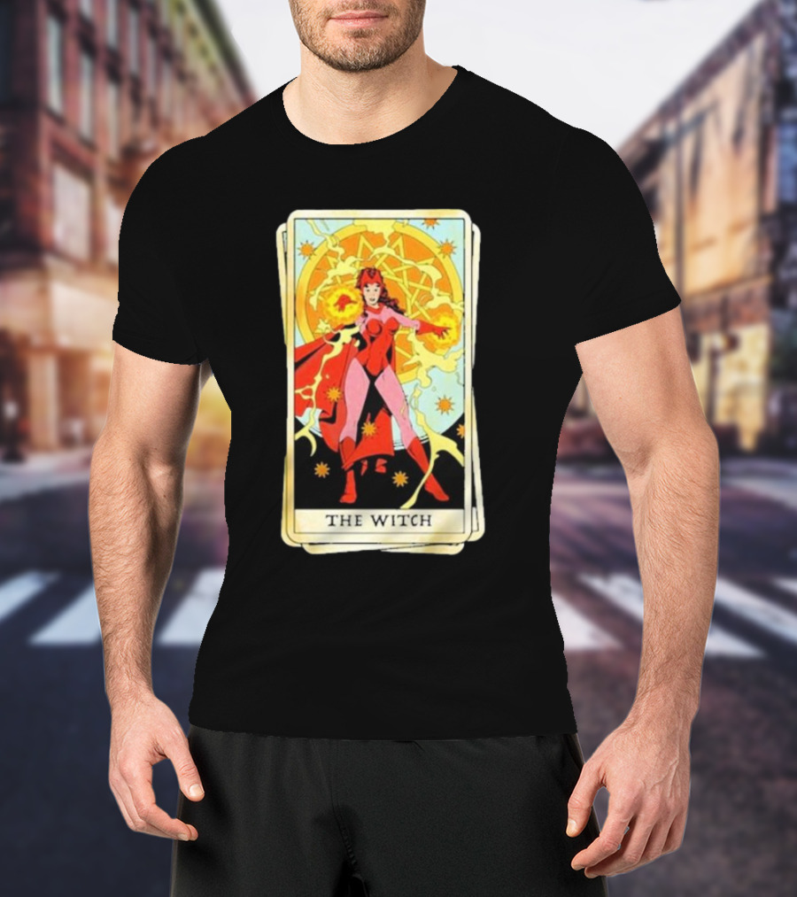 Tarot Card Featuring Scarlet Witch As The Witch T-Shirt