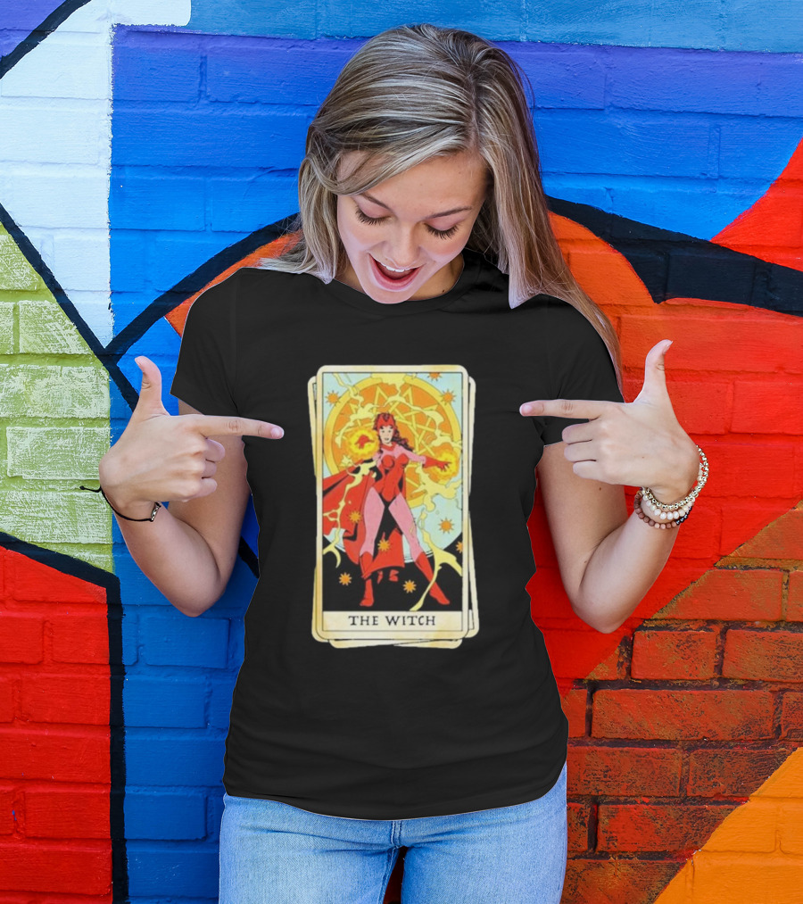 Tarot Card Featuring Scarlet Witch As The Witch T-Shirt