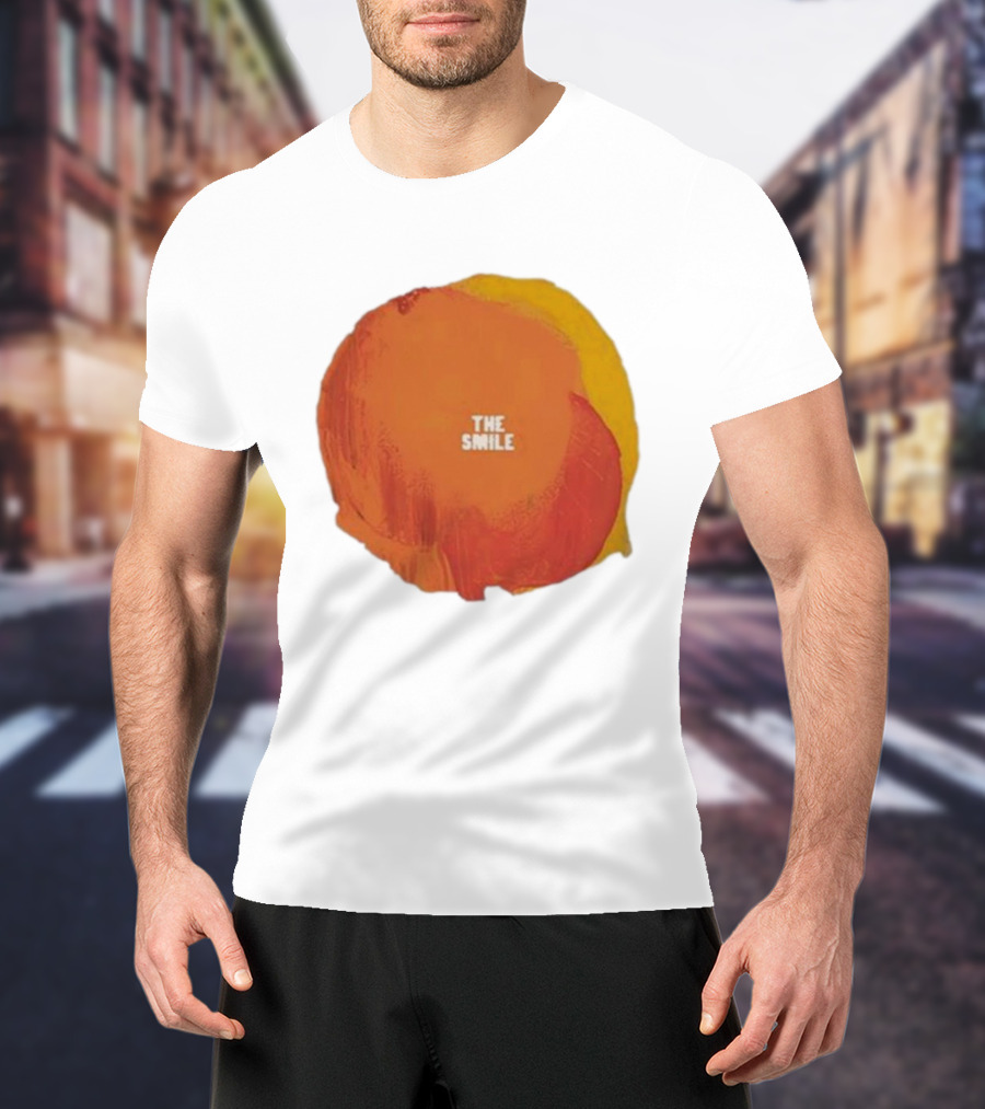 The Smile Sun Paint Texture Art Circle T-Shirt