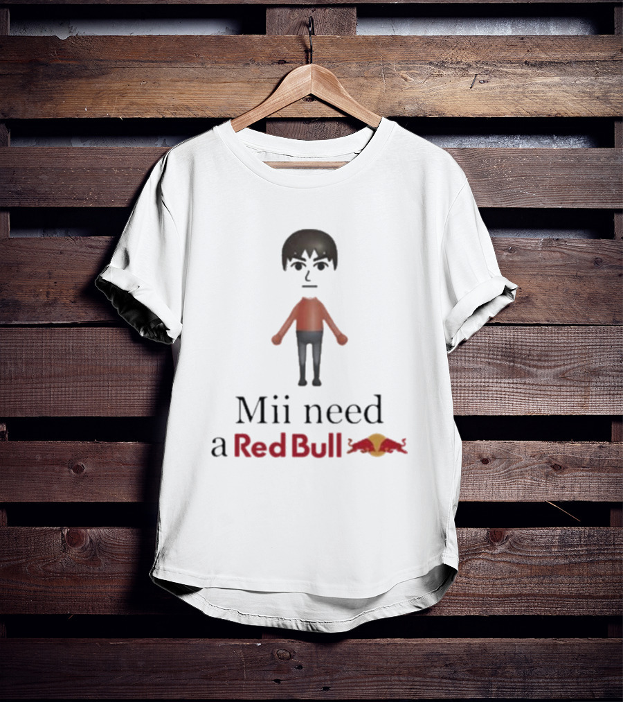 Mii Need A Red Bull Unethicalthreads Gaming Energy T-Shirt