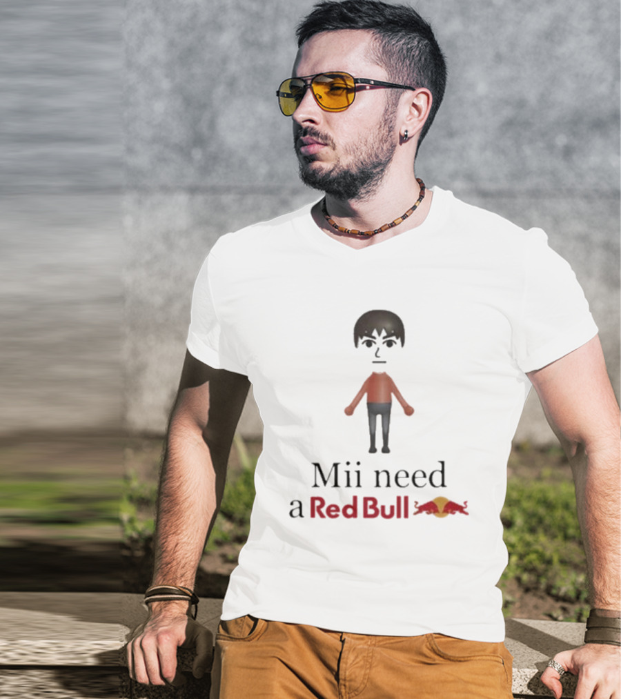 Mii Need A Red Bull Unethicalthreads Gaming Energy T-Shirt
