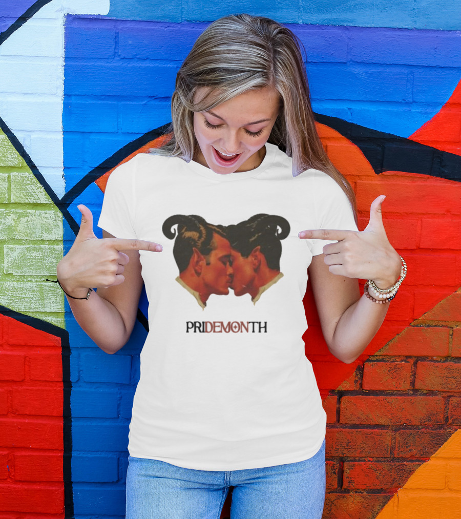 Vintage Fantasy Pride Month Pride Month Demon Lovers T-Shirt