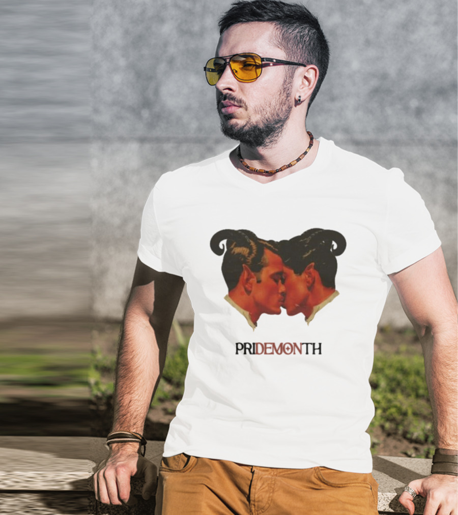 Vintage Fantasy Pride Month Pride Month Demon Lovers T-Shirt