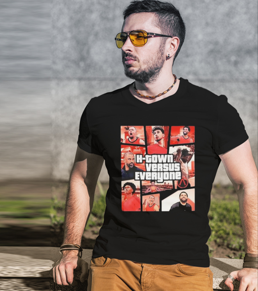H-Town Versus Everyone Aaron Patterson Style Gta Inspired Sportswear T-Shirt