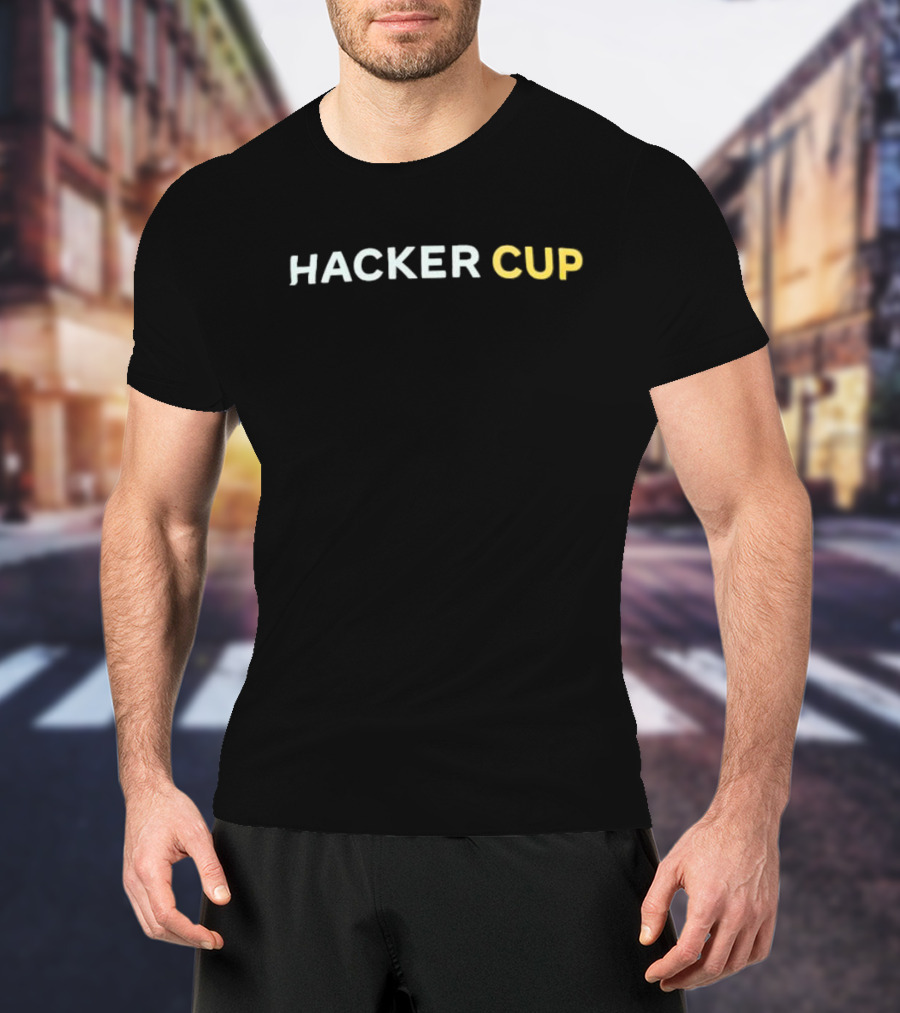 Abhishek Saini Wearing Hacker Cup Premium T-Shirt