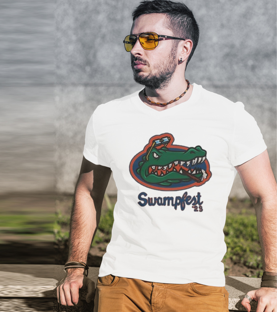 Adam22 Swampfest 23 Gator Smoking Cigar T-Shirt