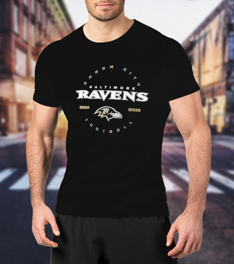 Baltimore Ravens Charm City Football Est. 1996 T-Shirt