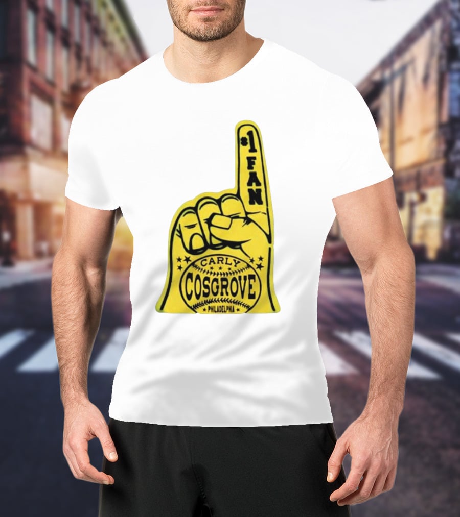 Carly Cosgrove Philadelphia Number One Fan Foam Finger T-Shirt
