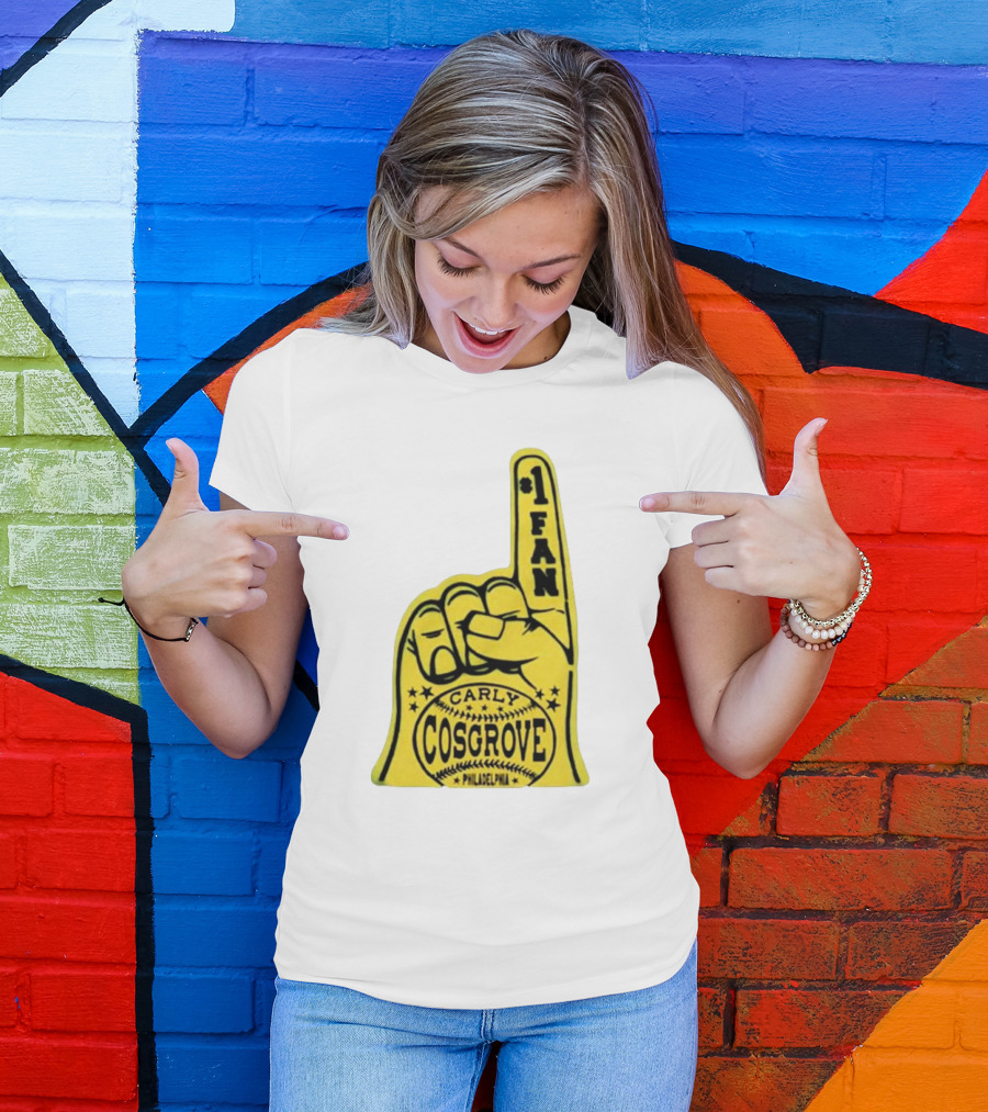 Carly Cosgrove Philadelphia Number One Fan Foam Finger T-Shirt