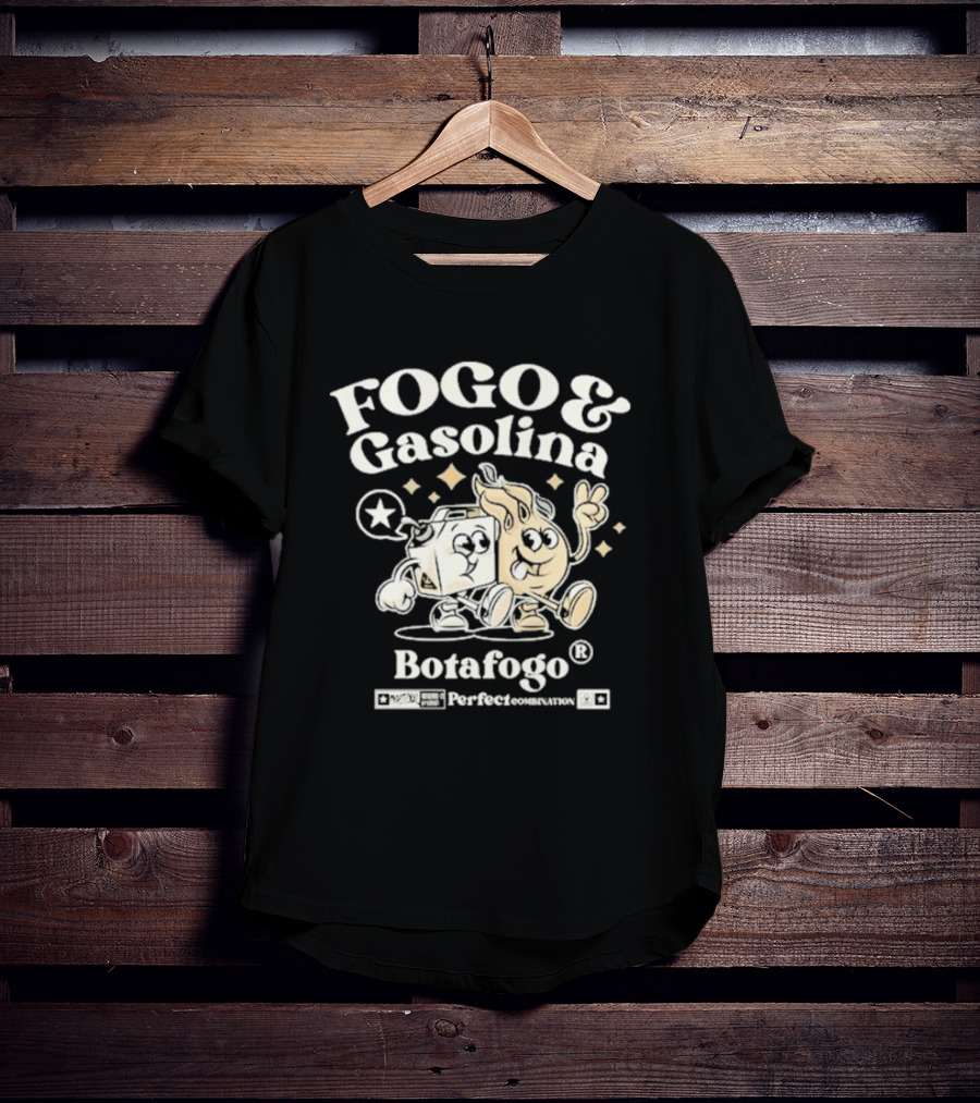 Fogo E Gasolina Botafogo Perfect Combination T-Shirt