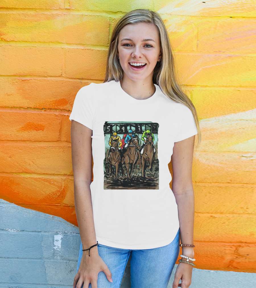 U Horse Races Waitlist Action 54321 T-Shirt