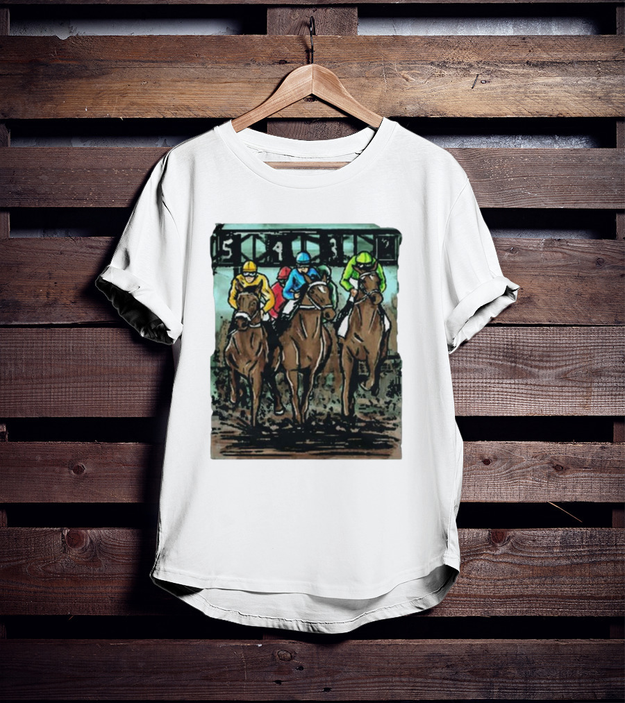 U Horse Races Waitlist Action 54321 T-Shirt