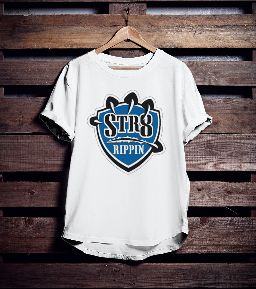 Jake Lucky STR8 Rippin Gaming Esports Team Badge T-Shirt