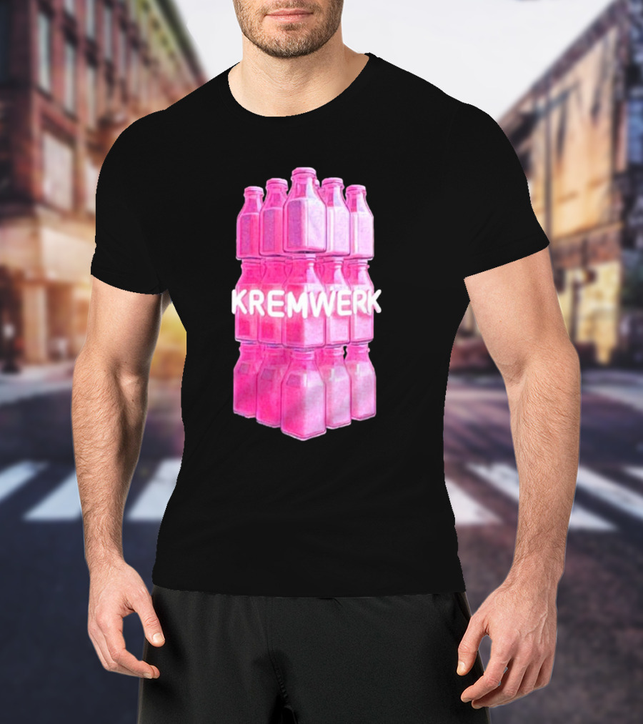 Kremwerk Seattle Wa Pink Cream Bottles Factory T-Shirt