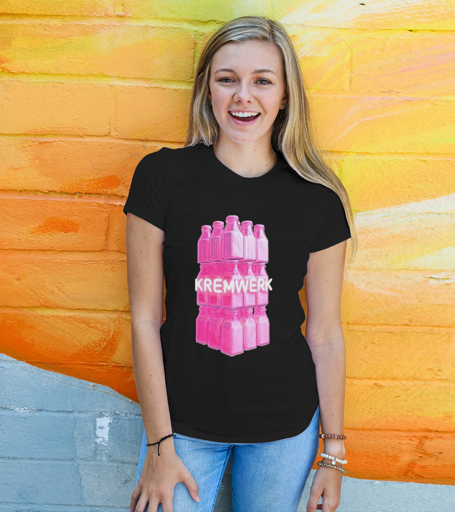 Kremwerk Seattle Wa Pink Cream Bottles Factory T-Shirt