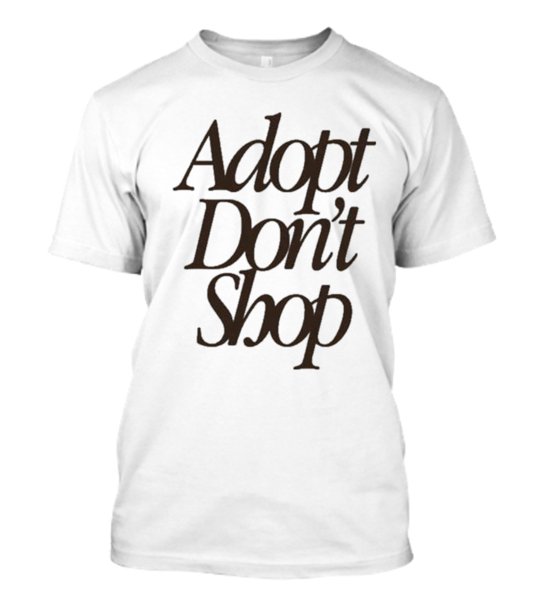 Miss Peaches Adopt Don’t Shop Message T-Shirt