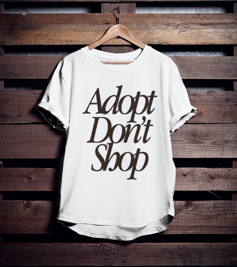 Miss Peaches Adopt Don’t Shop Message T-Shirt